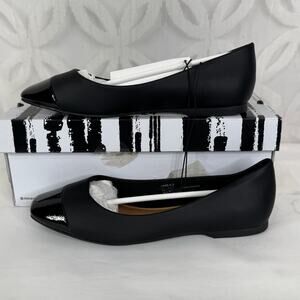 5 for $25| DV Dolce Vita MALANIE Square Toe Black Ballet Flats Shoes Slip On NIB